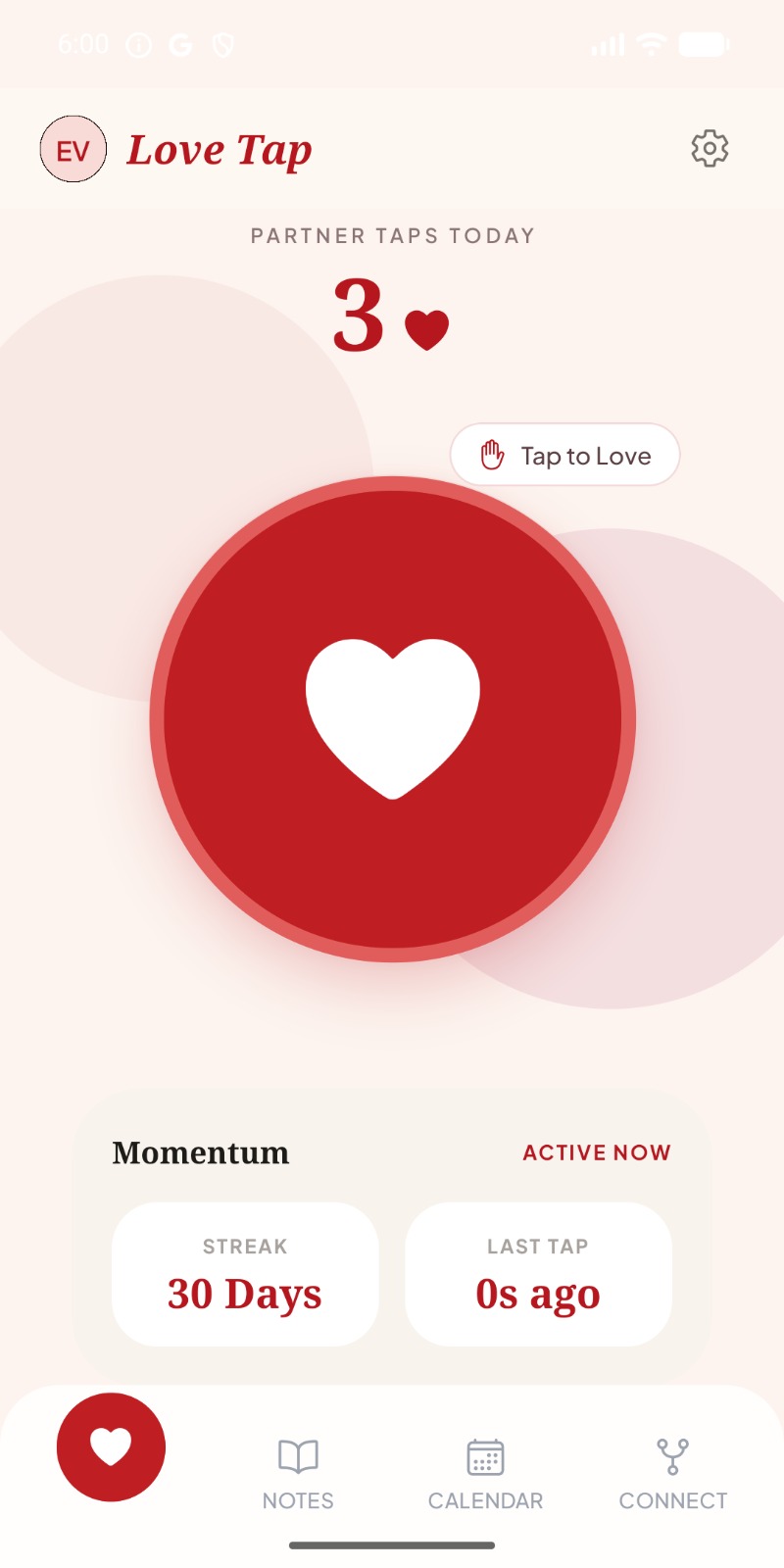 Love Tap heart tap screen